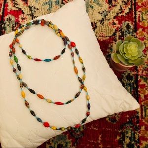 Long Uganda Bead Necklace